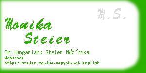 monika steier business card